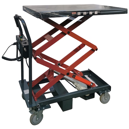 Pake Handling Tools Linear Actuated Elevating Cart, 400lb. Cap., 35'' X 24'', 16''-50.4'' Height PAKLT-YL-LA180D-02
